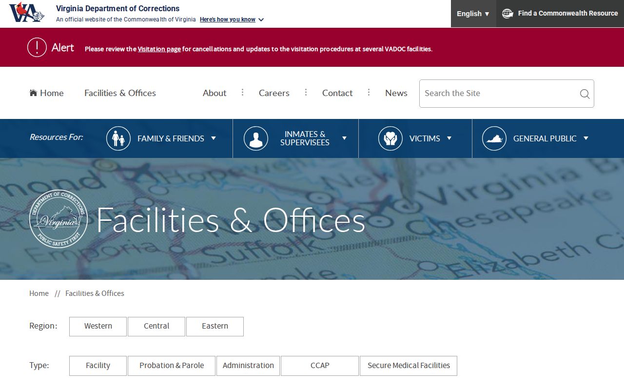 Alleghany County parole and probation District 40 office directory